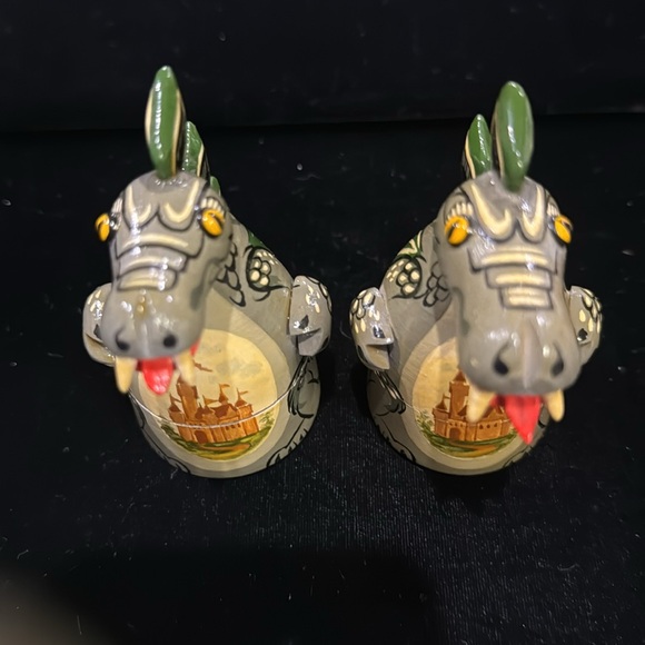 Two Identical Russian Dragon Nesting Boxes with Hatchlings.  One Dragon As-Is. - Picture 2 of 11